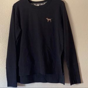 PINK Charcoal Gray Sweater (side slits)